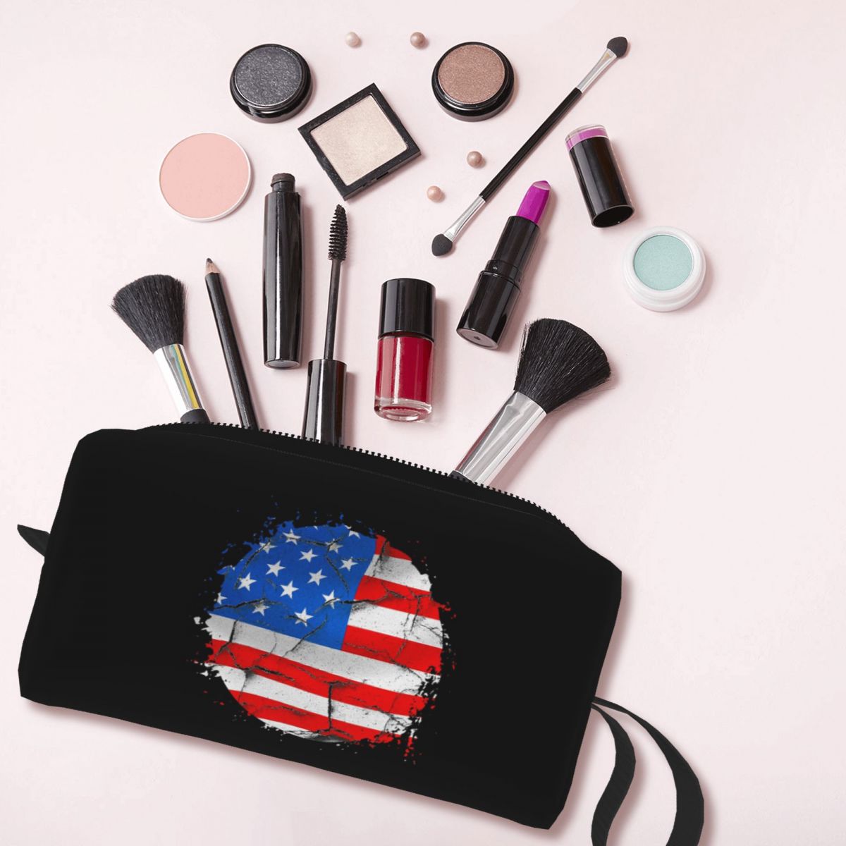 Beauty Makeup Usa - 미국 미국 국기 메이크업 가방 화장품