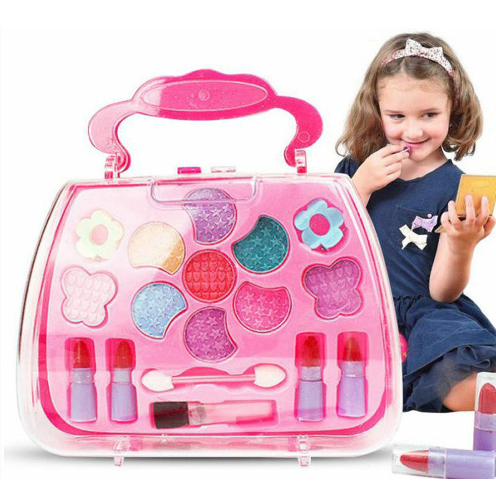 Beauty Makeup Kit For Kids - 여아용 화장품 장난감 세트, 화장품 케이스
