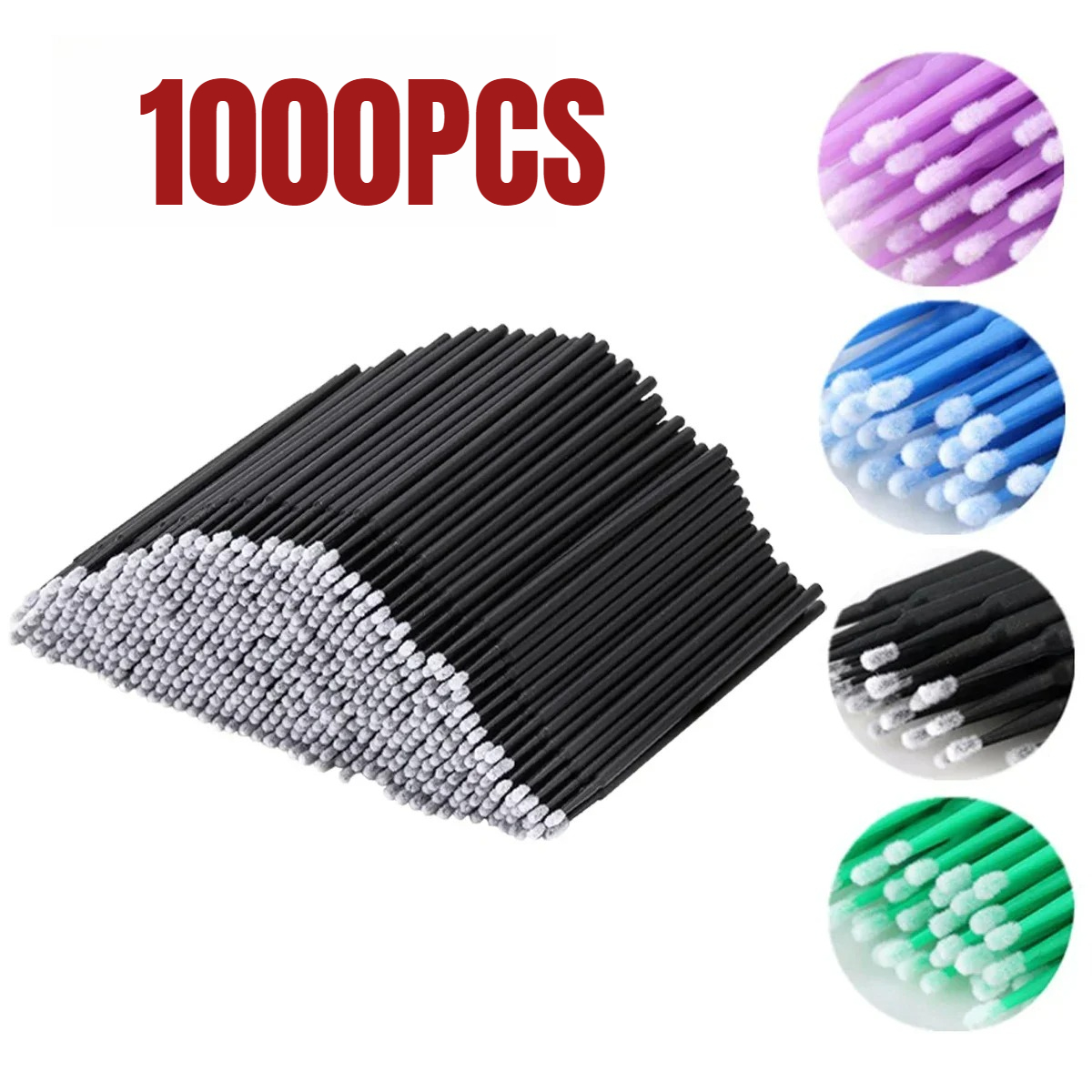 Beauty Makeup & D Anime Studio Vega Baja - 1000/500PCS 속눈썹 청소 브러시 ​​매우 다채로운
