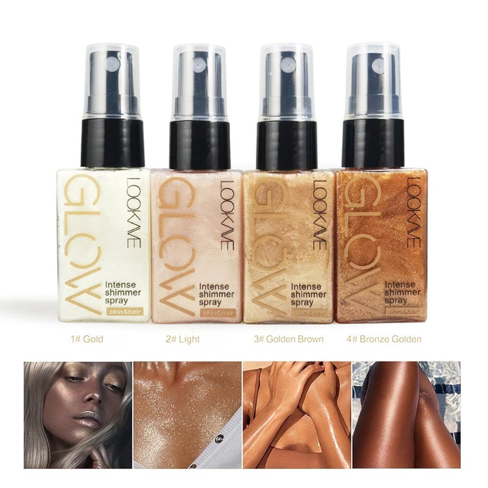 Body Shimmer Lotion - 새로운 쉬머 오일 스프레이 방수성 오래