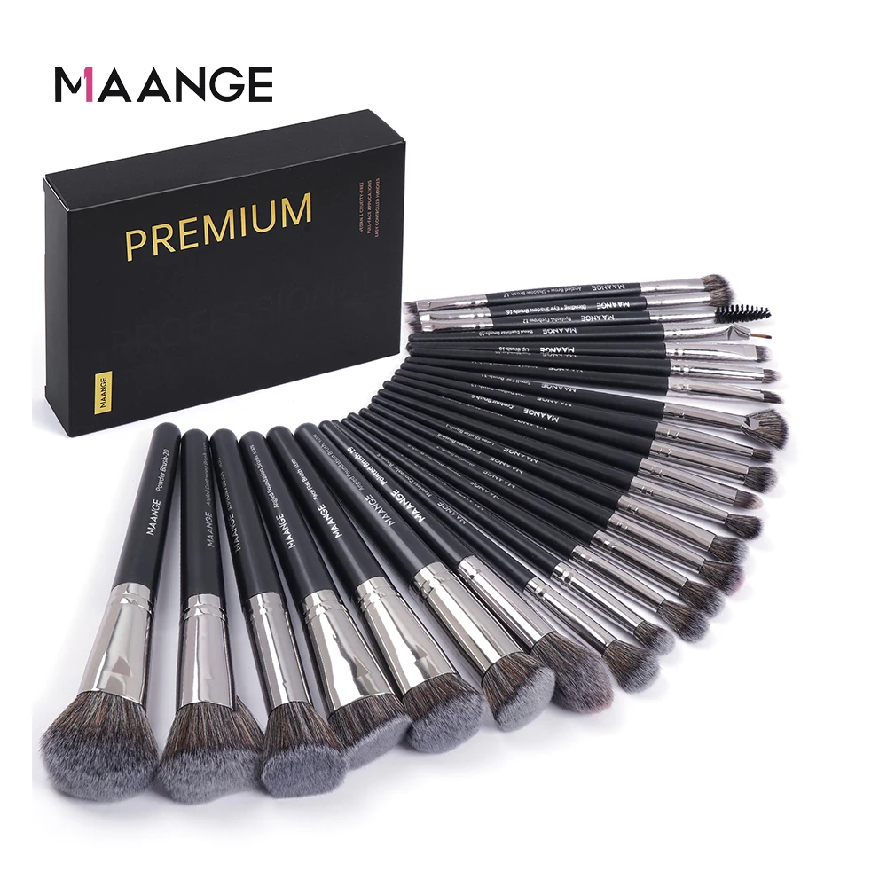 Huda Beauty Makeup Brush Set - MAANGE 전문 선물 상자 메이크업 브러쉬