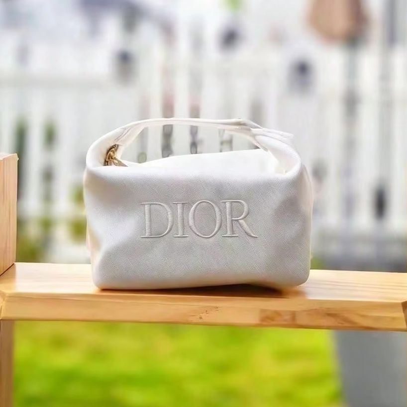 Beauty Makeup Dior - 디올의 가방 우아한 화이트 캔버스 화장품