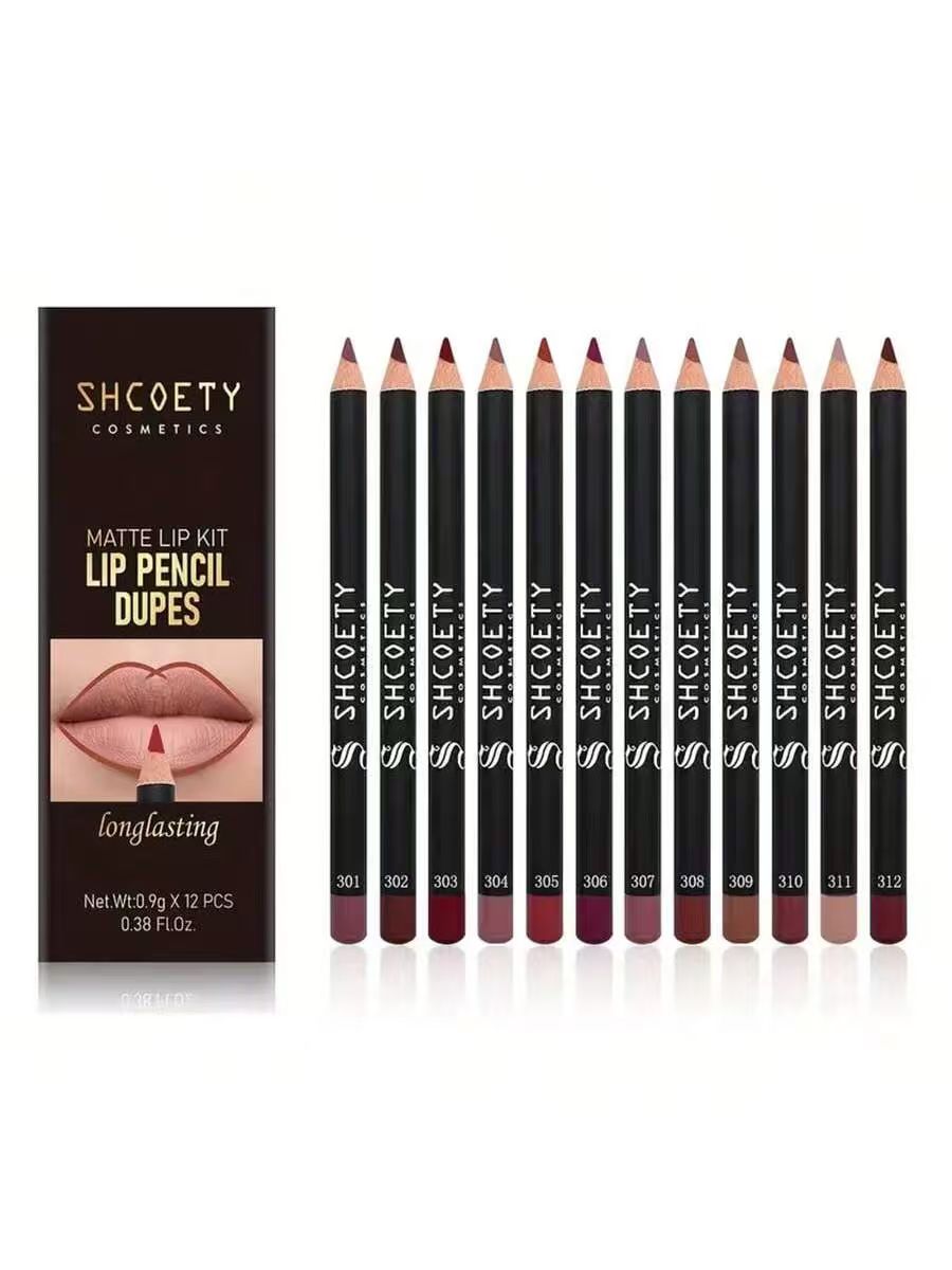 Lip Liner Pencil - SHCOETY 유럽 및 미국 크로스보더 12색