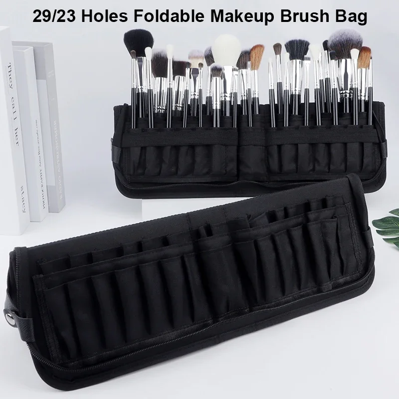 Beauty Bag Makeup - 29/23 구멍 접이식 메이크업 브러쉬 가방