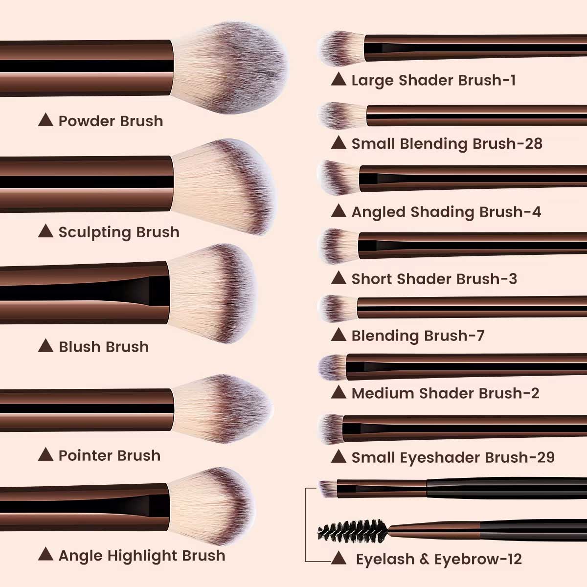 13PCS 메이크업 브러쉬 세트 파운데이션 컨실러 파우 - Huda Beauty Makeup Brush Set 리뷰 및 가격