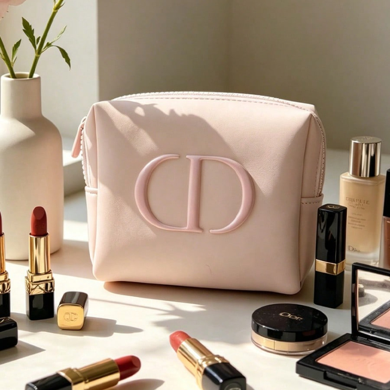 디올 가방 프리미엄 패브릭 핑크 화장품 가방 립스틱 블 - Beauty Makeup Dior 리뷰 및 가격