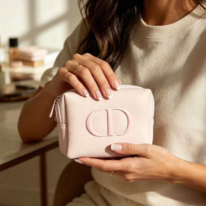 디올 가방 프리미엄 패브릭 핑크 화장품 가방 립스틱 블 - Beauty Makeup Dior 리뷰 및 가격