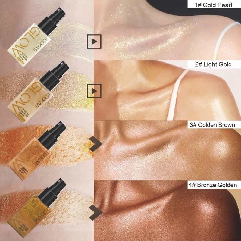쉬머 오일 스프레이 방수 지속력 좋은 보습 골드 브론즈 - Body Shimmer Lotion 리뷰 및 가격