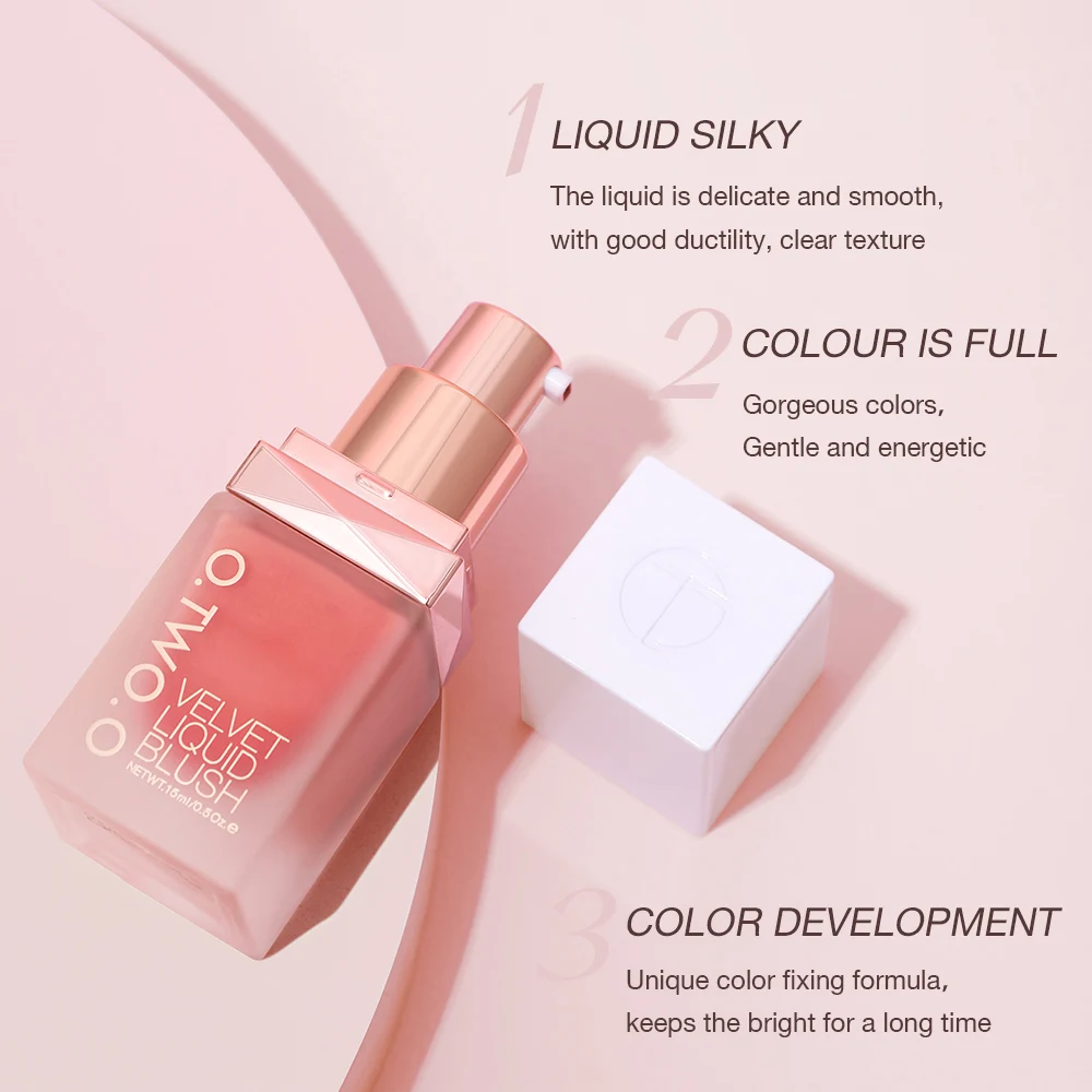 O.TWO.O 리퀴드 블러셔 4 색 로즈 핑크 블러쉬  - Beauty Flower Makeup 리뷰 및 가격