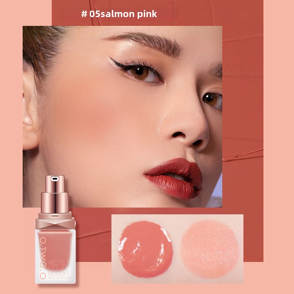 O.TWO.O 리퀴드 블러셔 4 색 로즈 핑크 블러쉬  - Beauty Flower Makeup 리뷰 및 가격