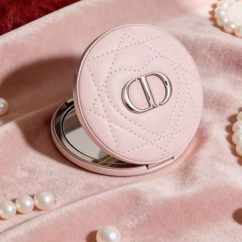 디올 가죽 메이크업 거울, 내장형 양면 거울, 휴대용  - Beauty Makeup Dior 리뷰 및 가격
