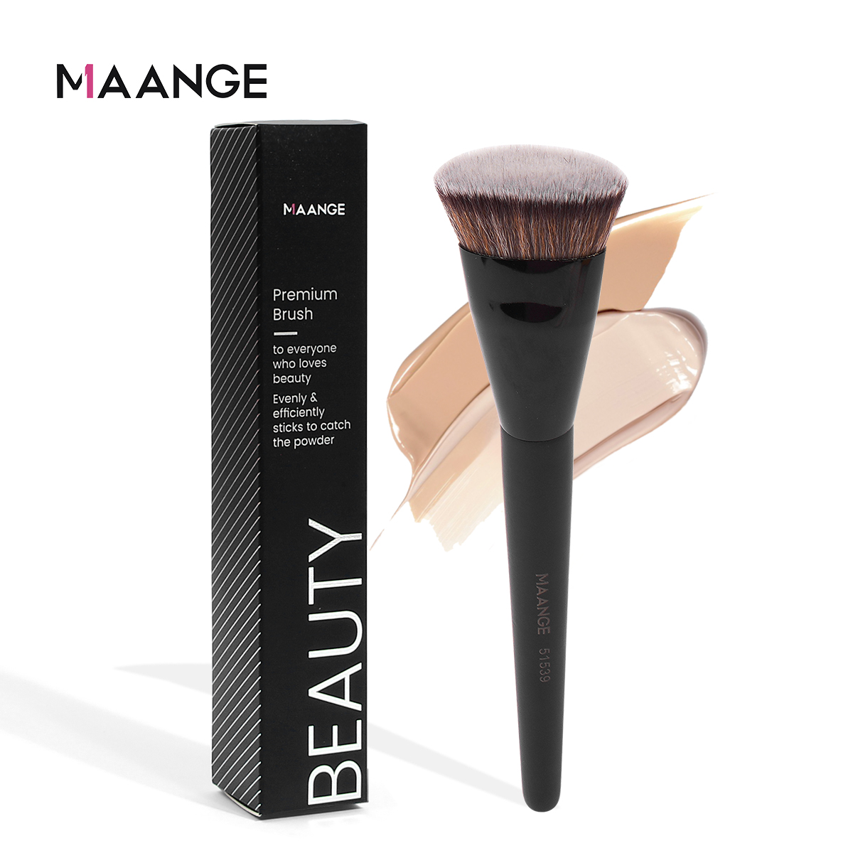 MAANGE 싱글 플랫 라운드 튜브 플랫 헤드 파운데이 - Huda Beauty Makeup Brush Set 리뷰 및 가격