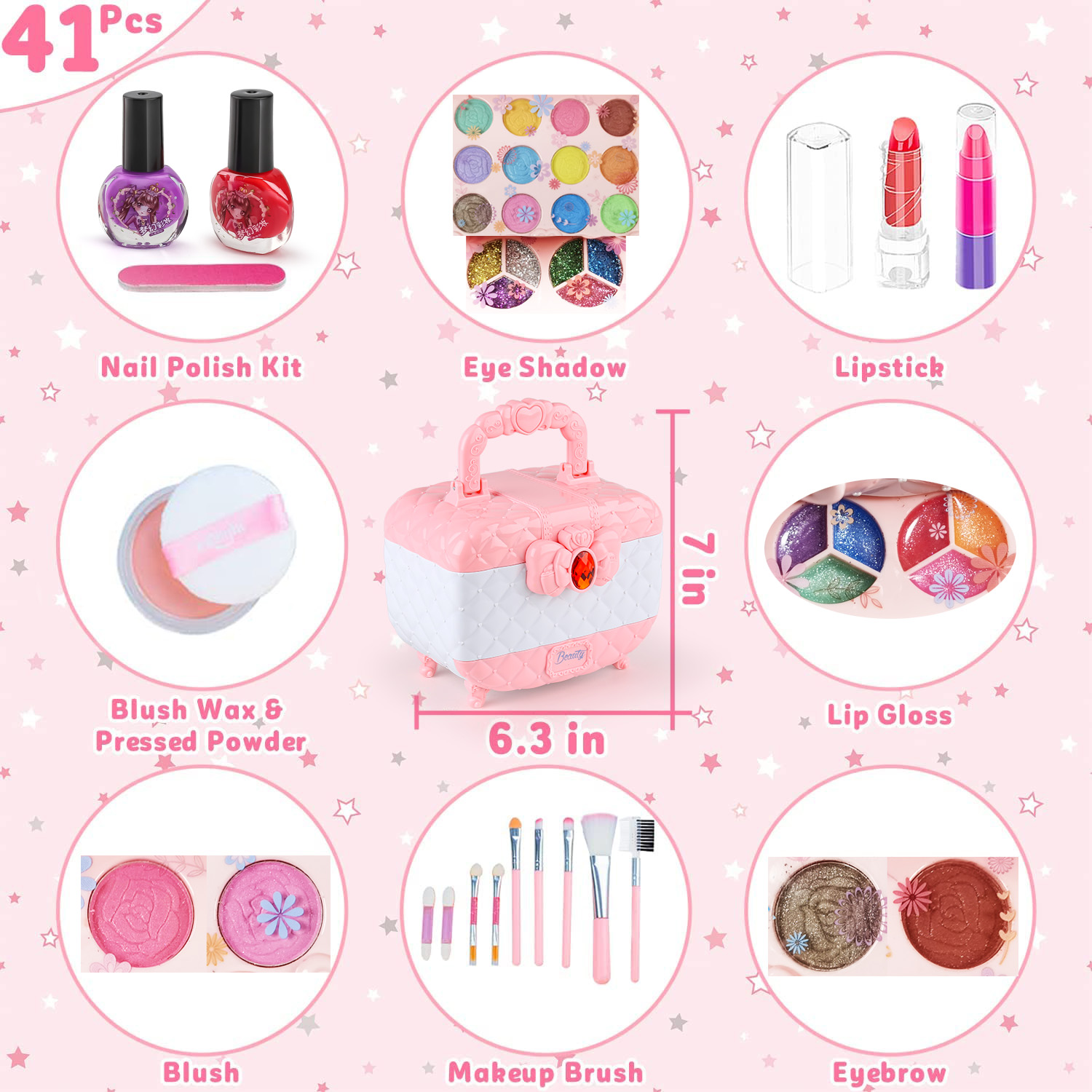 여아용 키즈 메이크업 장난감 키트, 세척 가능한 메이크 - Beauty Makeup Kit For Kids 리뷰 및 가격
