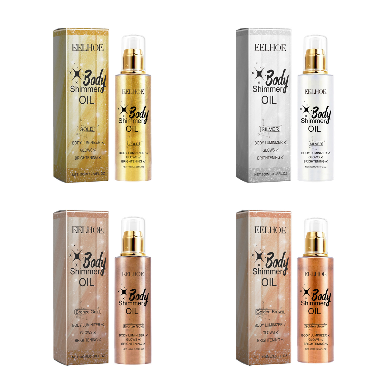 EELHOE 3D 바디 오일 쉬머, 글로스 보습, 피부 - Body Shimmer Lotion 리뷰 및 가격