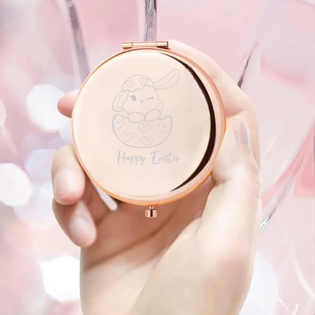 1pc 만화 아름다운 토끼 맞춤형 텍스트 포켓 거울 화 - Beauty Makeup & D Anime Studio Vega Baja 리뷰 및 가격