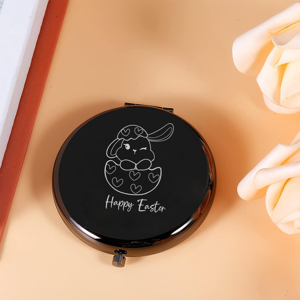 1pc 만화 아름다운 토끼 맞춤형 텍스트 포켓 거울 화 - Beauty Makeup & D Anime Studio Vega Baja 리뷰 및 가격