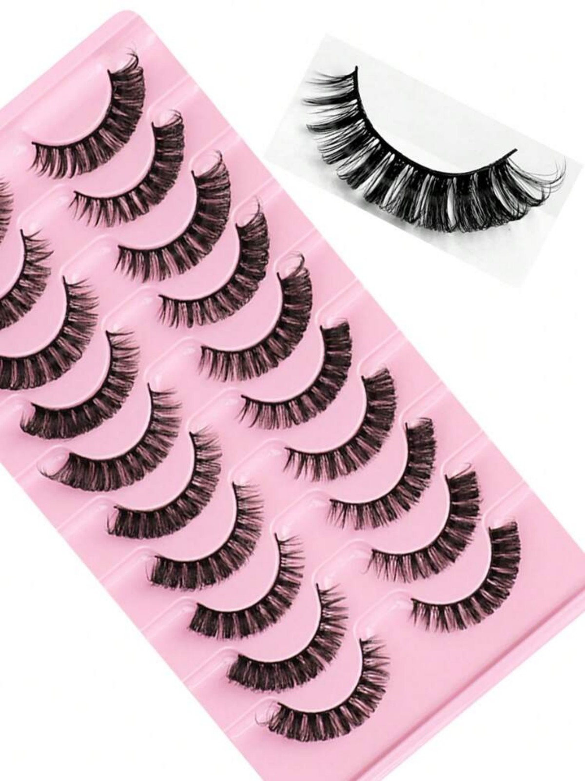러시안 스트라이프 인조 속눈썹 키트, 드라마틱한 롱 폭 - Beauty Makeup Bar 리뷰 및 가격