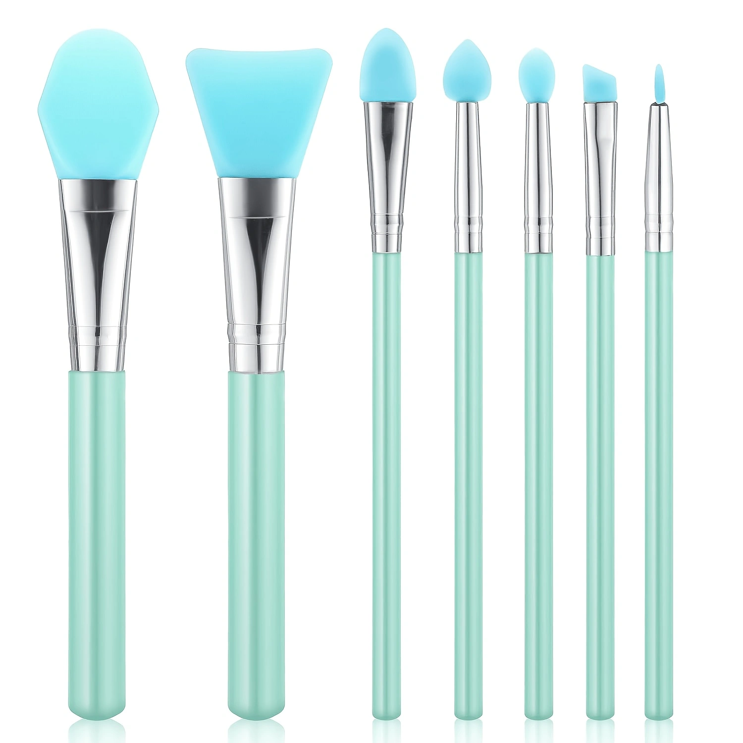 7Pcs 실리콘 메이크업 브러쉬 세트, 다기능 실리콘  - Huda Beauty Makeup Brush Set 리뷰 및 가격