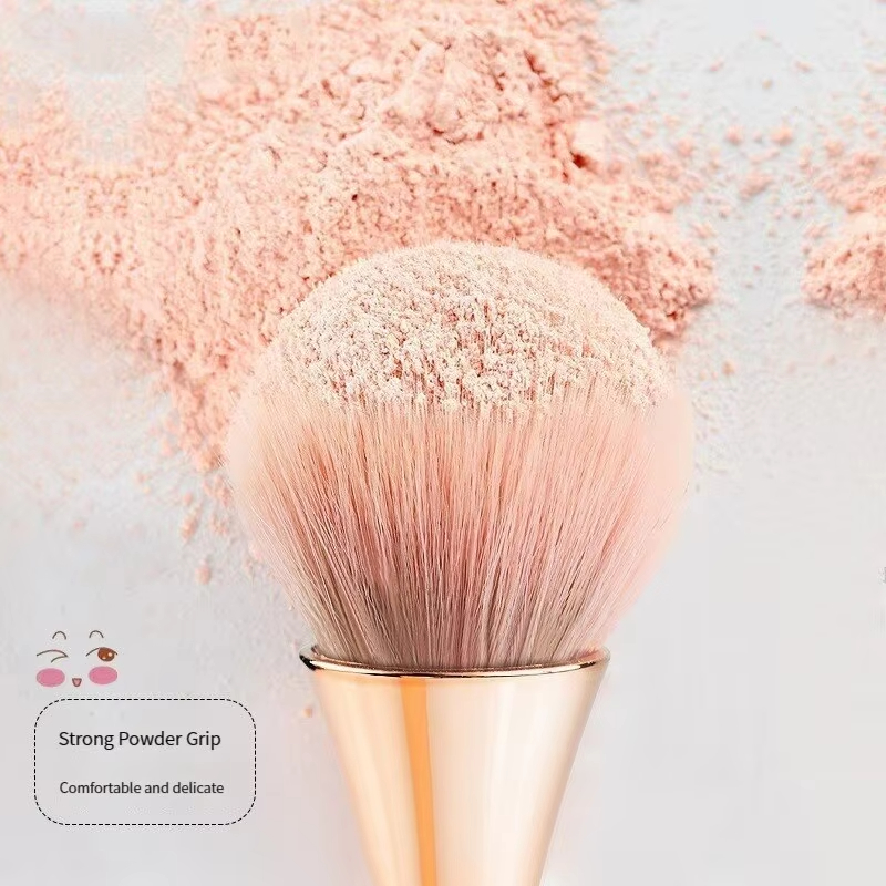 로즈 골든 팬 메이크업 브러쉬, 화장품 브러쉬 루스 파 - Beauty Flower Makeup 리뷰 및 가격