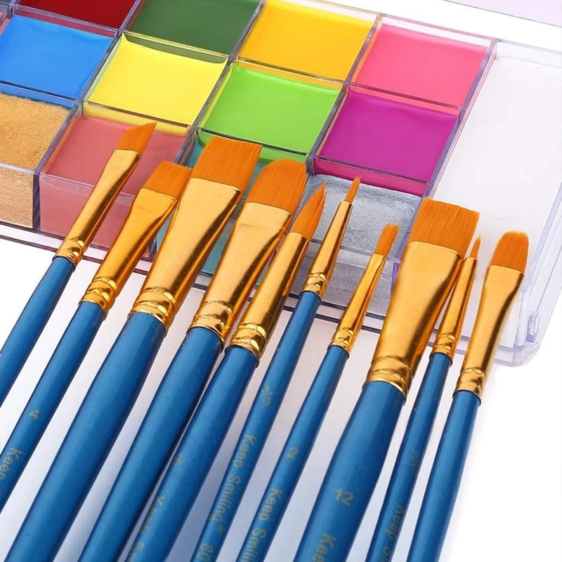 20가지 색상 어린이 및 성인용 페인팅 세트 할로윈 파 - Huda Beauty Makeup Brush Set 리뷰 및 가격