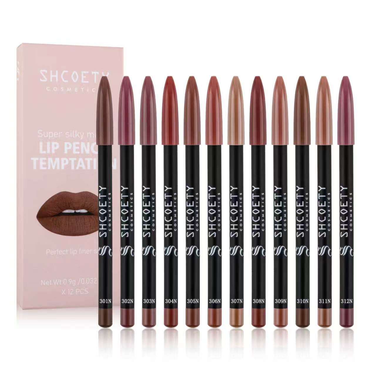 SHCOETY 유럽 및 미국 크로스보더 12색 매트 립 - Lip Liner Pencil 리뷰 및 가격