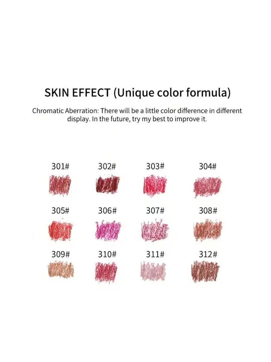 SHCOETY 유럽 및 미국 크로스보더 12색 매트 립 - Lip Liner Pencil 리뷰 및 가격