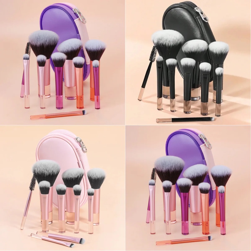 10Pcs 휴대용 메이크업 브러쉬 세트 지퍼 백 포함  - Huda Beauty Makeup Brush Set 리뷰 및 가격