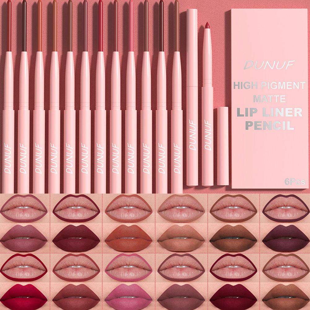 6색 립 라이너 펜 세트, 방수 및 땀 방지, 쉽게 발 - Lip Liner Pencil 리뷰 및 가격