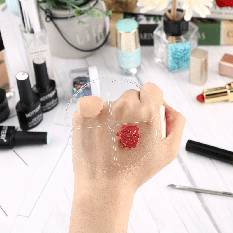 아크릴 원형 4칸 컬러 믹싱 플레이트, 리퀴드 파운데이 - Beauty Makeup Salon 리뷰 및 가격