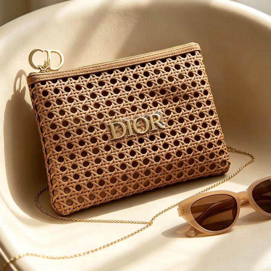 디올 가방 여성용 라탄 직조 화장품 가방 휴대용 고급  - Beauty Makeup Dior 리뷰 및 가격