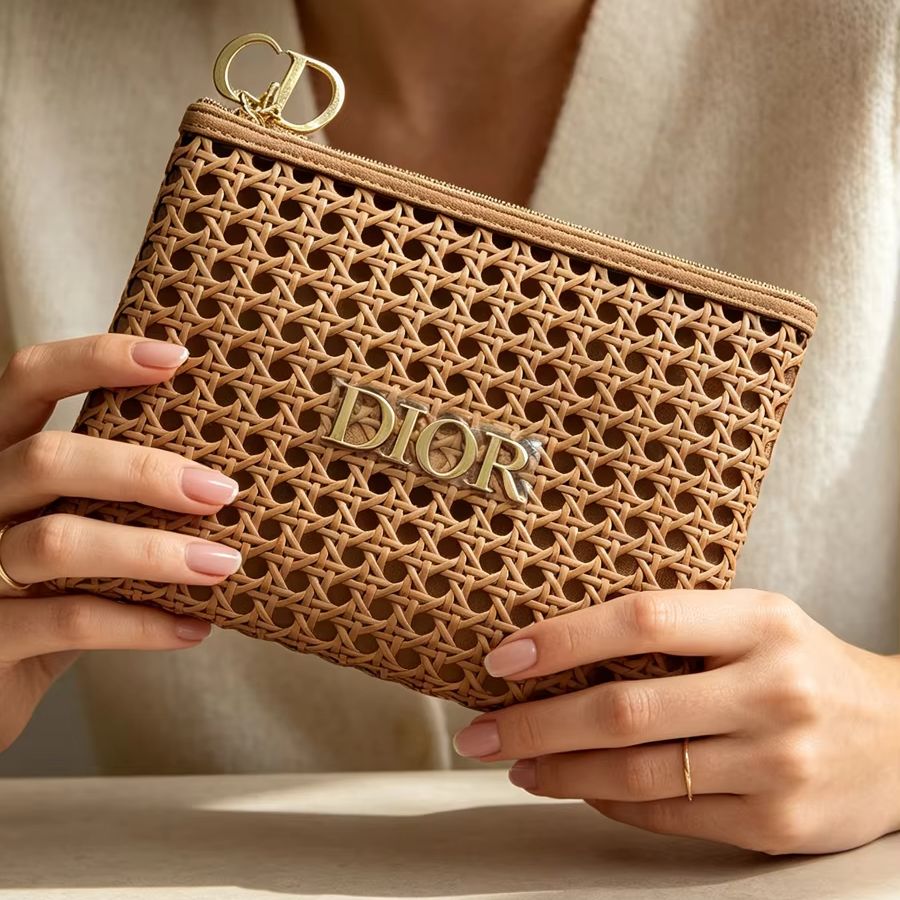디올 가방 여성용 라탄 직조 화장품 가방 휴대용 고급  - Beauty Makeup Dior 리뷰 및 가격